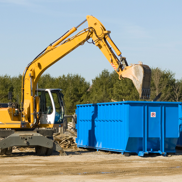 what are the rental fees for a residential dumpster in Landing